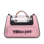 Sturdy Cat Carrier - Transparent Soft Sided Dog Carrier & Travel Pet Pack - silvia-therhond